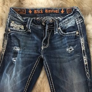 Rock revival cuff-straight jeans